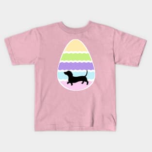 Easter Egg Dachshund Kids T-Shirt